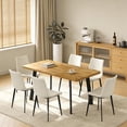 thumbnail image 4 of 47.4"-63.2" Extendable Dining Table Set for 4-8 People,7 Piece Large Kitchen Table Set with 6 Chairs for Farmhouse, Dining Room,Living Room, 4 of 10