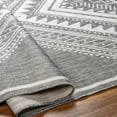 thumbnail image 5 of Hauteloom Deana Living Room, Bedroom Patio Outdoor Area Rug - Bohemian, Transitional - Off White, Medium Gray, Light Gray - 18" x 18" Sample, 5 of 6