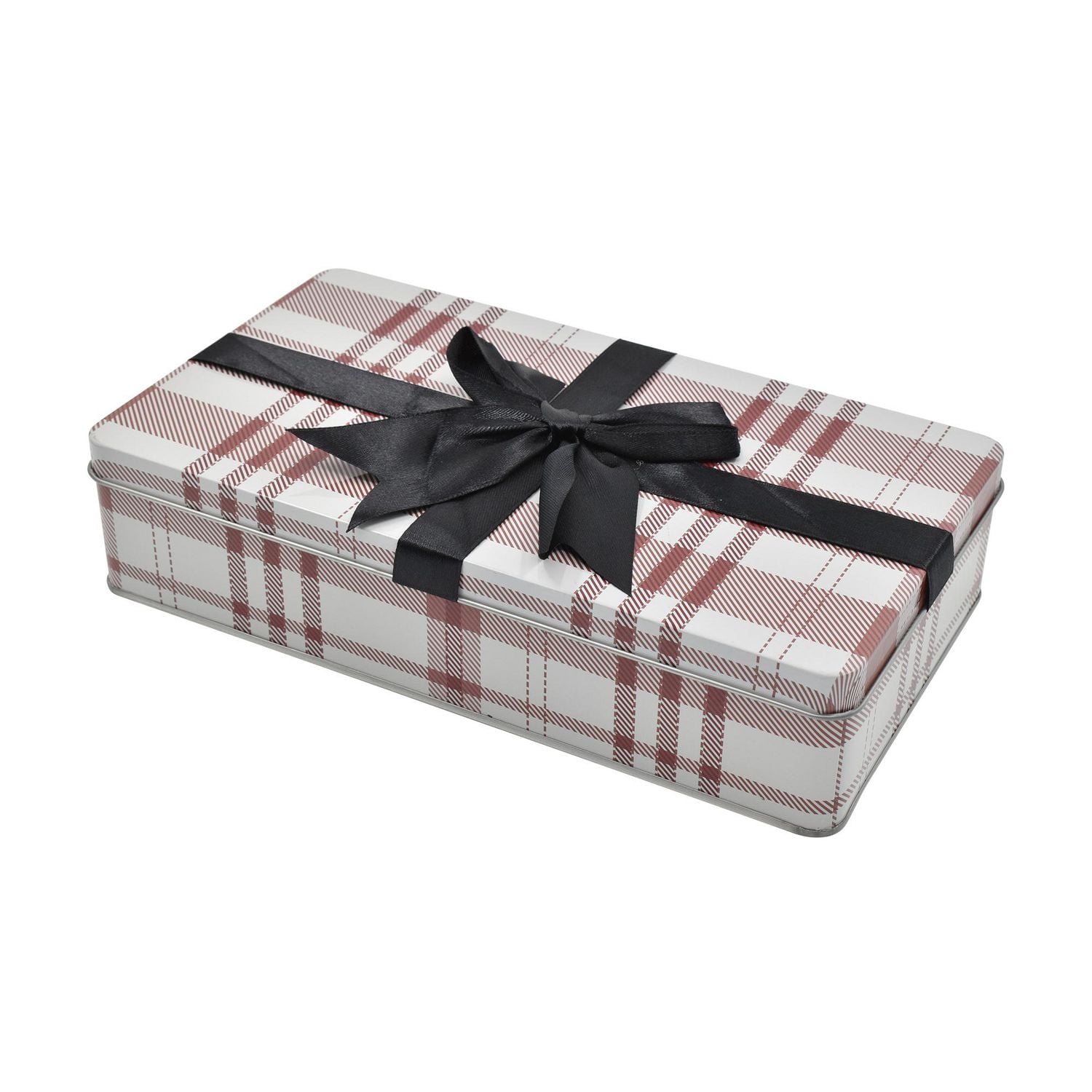 Holiday Time Bow Square Tin Medium, Bow Square Tin Medium