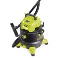 thumbnail image 3 of Sun Joe SWD8000 8-Gallon 1200-Watt 6.5 Peak HP Wet/Dry Shop Vacuum, HEPA Filtration, Wheeled w/Cleaning Attachments, Black/Green, 3 of 11