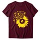 thumbnail image 4 of Gibobby Blusa de Trabajo de Manga Corta Mujeres Top O Cuck Outdoor Basic Tee Tops(Vino,CH), 4 of 4