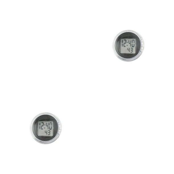 Kenally Reloj de salpicadero, reloj adhesivo multiusos, accesorios ligeros para motocicleta, Mini relojes, temporizador Digital con Type3 NO3