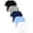 Black,Navy Blue,Light Grey,Sky Blue,White, variant on Poroka Boys 5-Pack Cotton T-Shirts Soft Short Sleeve Crew Neck Solid Basic Tees for School, Play, Everyday Wear