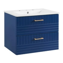 Modway Daybreak 24" Bathroom Vanity in Blue White