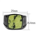 thumbnail image 2 of Anillo Color Negro Para Hombres de Acero Inoxidable con Jade en Topaz, 2 of 4