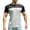Gray, variant on 2026 Summer Men's Color Block T-Shirts - Crew Neck T Shirt Fashion Comfort Soft Tops Gym Workout Athletic Quick-Dry Tees Short Sleeve Casual Tshirts for Outdoor Sports and Casual Wear