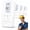 white, variant on 2026 New Steadfast Haven Pro Detector,4-in-1 Plug in Detector with HD Digital Display, for Home, Kitchens, Hotel
