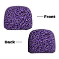 thumbnail image 3 of 2 PCS Car Headrest Cover, purple Leopard print fashion Soft Car Seat Head Rest Cover Protector Interior Car Accessories Seat Covers for Cars Truck Auto Only Covers, 3 of 8