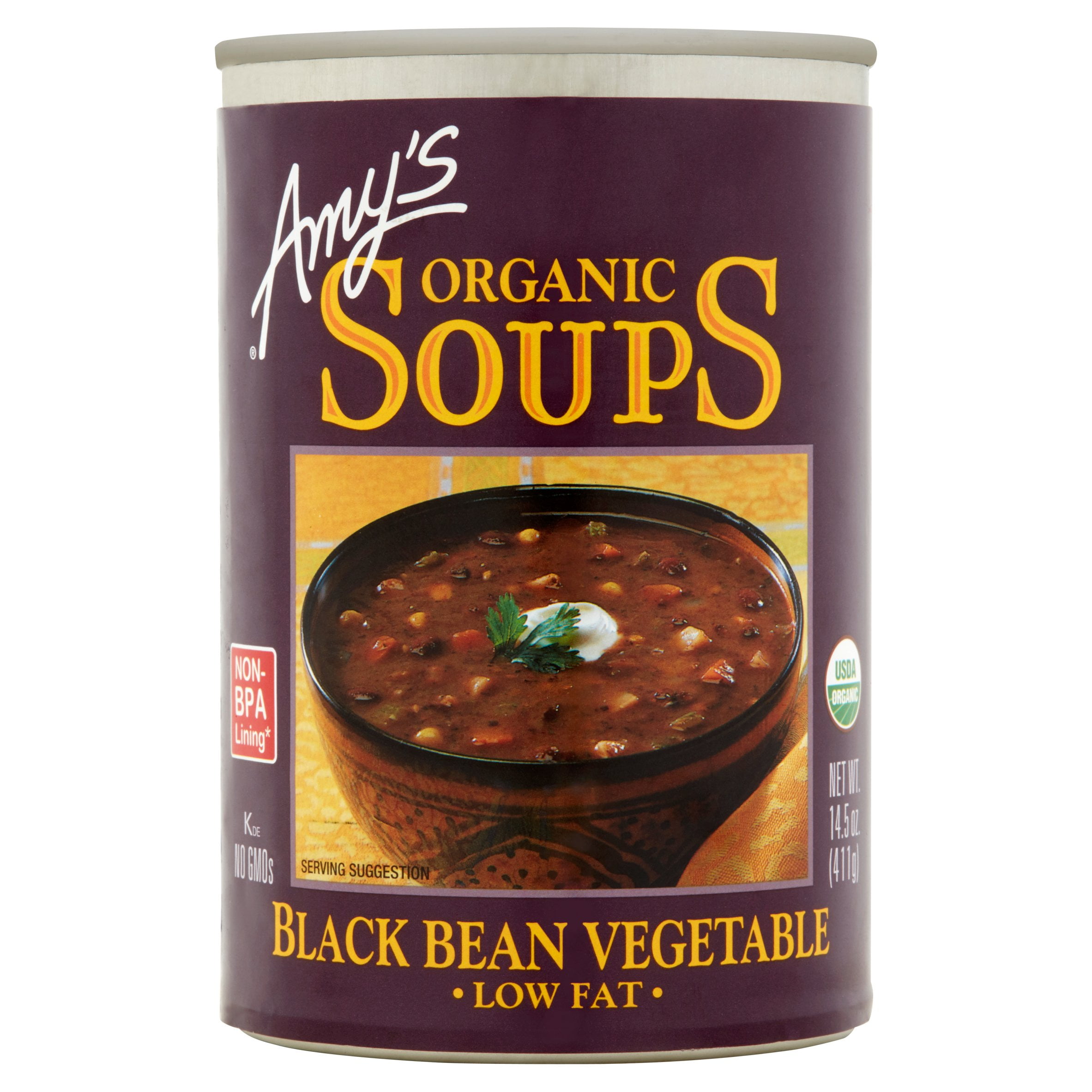Amy's Organic Low Fat Black Bean Vegetable Soup, 14.5 oz by Amy's Kitchen Inc.