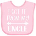 thumbnail image 3 of Inktastic I Got It From My Uncle Boys or Girls Baby Bib, 3 of 4