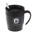 thumbnail image 5 of Vaso de Taza de material acero Inoxidable con Aislamiento Botella de Agua de Doble Pared Botella de Agua para Refrescos de La 350ml Negro BLESIY Taza de café de acero inoxidable, 5 of 5