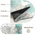 thumbnail image 6 of 5'x8' Area Rugs, Coastal Coral Indoor Outdoor Area Rug for Living Room Bedroom, Ocean Nautical Turtle Seashells Starfish Washable Bathroom Rugs Kitchen Floor Carpet Mats Home Decor Aesthetic, 6 of 8