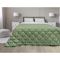 thumbnail image 1 of Floral Down Alternative Comforter, Watercolor Style Burgeoning Spring Flowers and Leaves, Microfiber Quilt for All Season, 5 Sizes, Olive Green Multicolor, by Ambesonne, 1 of 3