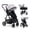 Gray-B, variant on Hagaday Baby Stroller, 2-in-1 Reversible ToddlerSeat With Lie-Flat Mode, Foldable Infant Stroller with Canopy, One Button Brake, Adjustable Handle, Newborn Pushchair (Gray B)