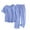 Light Blue, variant on Tnhcen Women's Built-in Bra Modal Pajama Set Ruffle Pants Sleepwear Comfortable Loungewear 2-Piece Set XL-3XL Blue