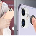thumbnail image 2 of [2 Pack] Southwit Bling Crystal Camera Lens Protector Glitter Diamond Metal Lens Cover Glass Screen Full Protector Compatible with iPhone 12 Pro Max-Rose Gold, 2 of 5