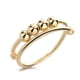 thumbnail image 5 of 2 piezas de anillo antiestrés de aleación de oro y plata que reduce la ansiedad, relaja la mente, anillos de cuentas abiertas, accesorios para los dedos de las mujeres, 5 of 12