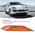 thumbnail image 4 of Side Marker Light Housing, Front Driver and Passenger Front Marker Blinker Signal Lamps Cover Lens Replacements, Compatible with  958 2011-2014, Amber, 4 of 7