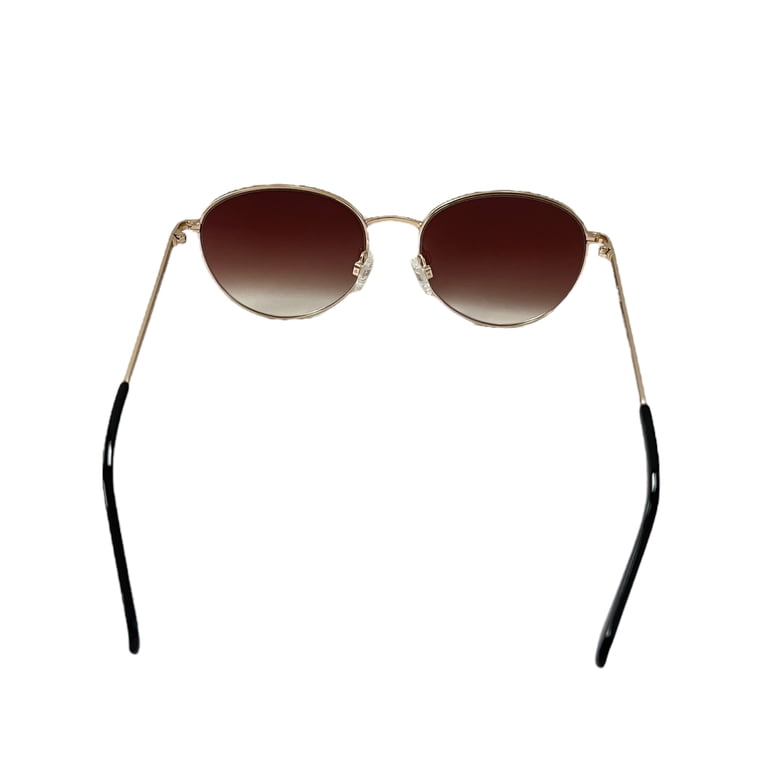 Quay Australia Loop Me In Round Sunglasses Gold Brown  display picture 1