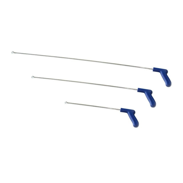 funtasica 3Pcs Generic Auto Body Repair Tool Dent Removing Paintless Dent Removal Rods Fan Shaped