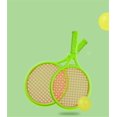 thumbnail image 4 of Plastic Tennis Racket Kids Toy Outdoor Sports Interactive Beach Toy Tennis Racket Set (Green), 4 of 5
