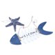 thumbnail image 1 of Wooden Welcome Door Hanger for Decoration 2Pcs Set, 1 of 3
