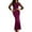 Purple, variant on TSADFHJI Skirts for Women Midi Length Party Ladies' Elegant and Vintage Sequin and Mesh Long Sleeve Flowing Wrap Dress for Evening Parties L Black