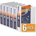 thumbnail image 1 of QuickFit 8.5 x 5.5 Hevy Duty View Binder, Round Ring, 6 Pack (1.5", White), 1 of 3
