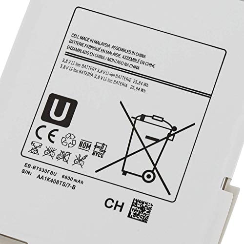 EB-BT530FBE EB-BT530FBC Reemplazo de batería de tableta EB-BT530FBU para Galaxy Tab 4 10.1" SM-T530 (WiFi) T530NU T531 (3G WiFi) T535 (3G 4G LTE WiFi) T537 T537A T537V T532 T533 T536 (3.8V 6800mAh 25.
