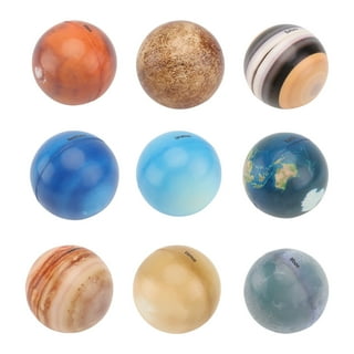 Lenwen 56 Pcs Space Party Favors Planet Bouncy Balls Solar System Toys  Balls 30 mm Small Space Rubber Balls High Bouncing Planet Toys for Party