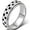 Silver, variant on 8mm Stainless Steel Checkerboard Chess Pattern Rotating SpinnerWedding Band Biker Statement Ring