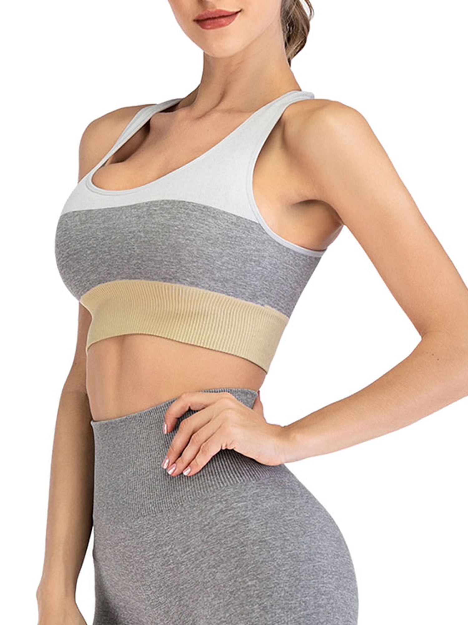 YouLoveIt Sports Bra Seamless Sports Bra Yoga Sports Bra Comfort Padded