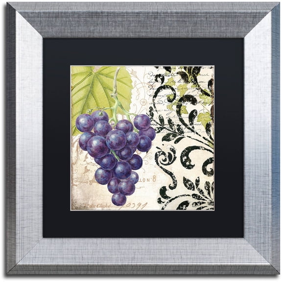 Trademark Fine Art "Les Fruits Jardin II" Canvas Art by Color Bakery Black Matte, Silver Frame
