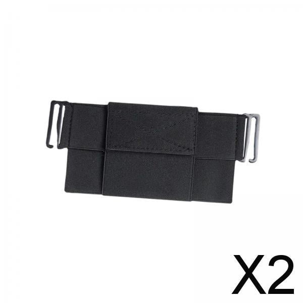 2x Cartera Invisible con Clip en La Cintura, Riñonera para Correr, Bolsa de Almacenamiento de Tarjetas, Cinturón Portátil, Riñonera para Entrenamiento 2 piezas