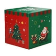 thumbnail image 1 of Christmas Gift Box 25 cm Multicolor Paper Decorative Display Box with Santa Claus Reindeer Snowman Tree Designs for Window Displays and Holiday Scene Decoration, 1 of 6