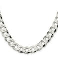 thumbnail image 2 of Primal Silver Sterling Silver 11.75mm Close Link Flat Curb Chain, 2 of 4