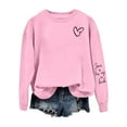 thumbnail image 4 of Clothing 2025 Yajing Oversized Sweatshirt for Women Sweatshirt for Women Sweatshirts for Women Has My Back Sweatshirt Inspirational Pullover Graphic Tops L Pink, 4 of 4