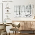 thumbnail image 5 of Elephant Stock Langenargen Winter Forest Wall Art - Horizontal Canvas Wall Art - Living Room Wall Decor - Floral And Botanical Canvas - White And Black Decor - 39" x 26", 5 of 8