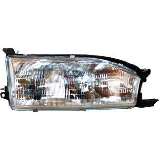 Pair Of Halogen Projector Headlights For 2012-2014 Toyota Camry - Left & Right Assembly (Black Housing)