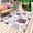 Purple, variant on Shell Coral Coastal Outdoor Rug 4x6 Ft - Reversible Patio Rug Outdoor Camping Rugs, Nautical Summer Beach Ocean Sea Washable Indoor Outdoor Area Rugs, Non-Slip Outdoor Carpet Runner for Deck/Porch