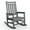 Embossed Wood Grain-Gray, variant on Studyset Oversized Rocking Chair,Outdoor Adirondack Rocking Chair,All Weather HDPE Fire Pit Chair with Wide Back,380LB Weight Capacity Outdoor Lounger Rocking Fire Pit Chair for Patio,Garden,Backyard