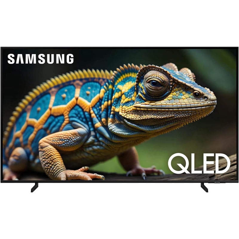 Samsung QN43Q60DAFXZA 43 in in 4K Q60D QLED Smart TV BNDL_QN43Q60DA-WRTY3-AMBER-SC front and back view