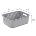 thumbnail image 3 of Sterilite short Weave Basket, 3 of 5