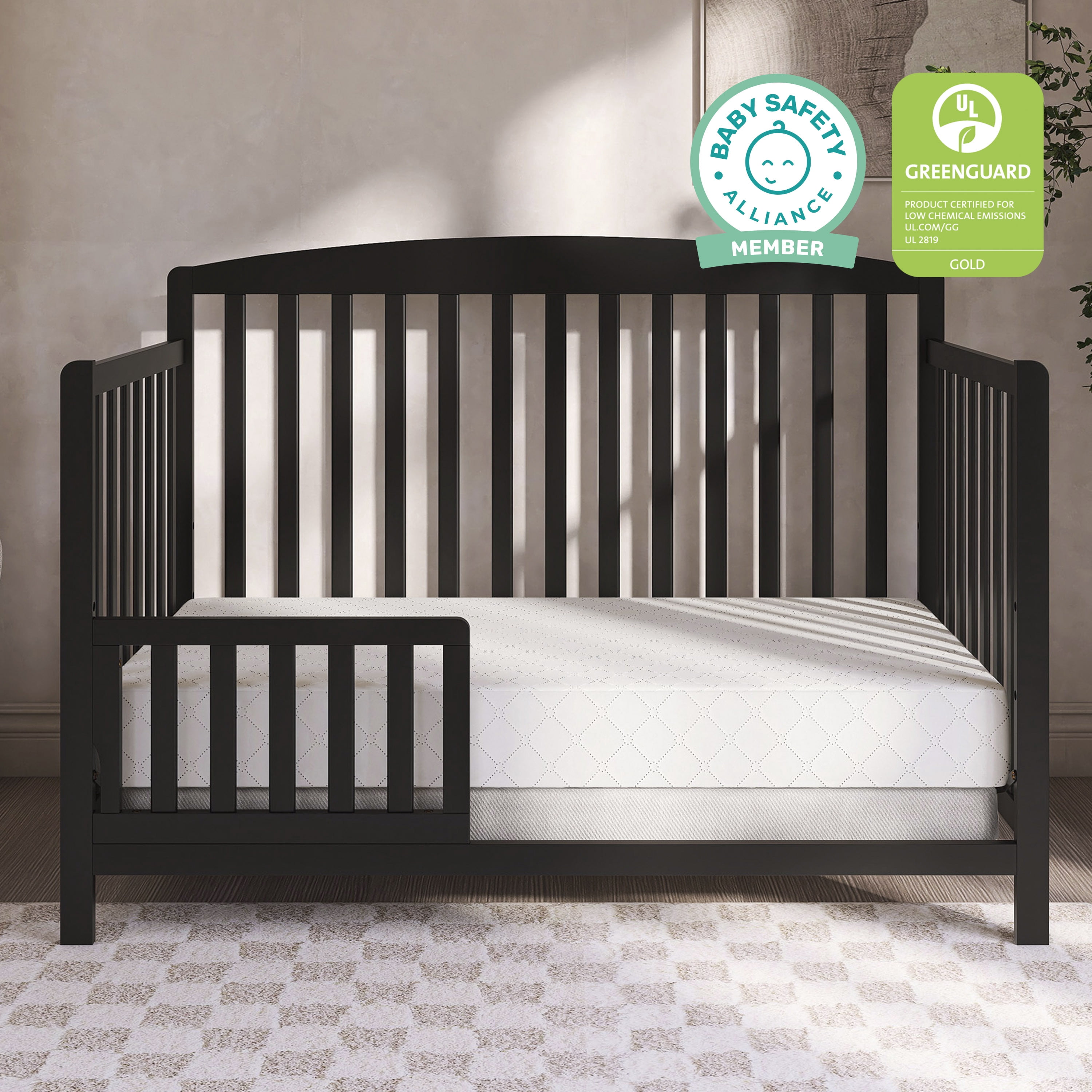 Dream On Me Honeycomb Diamond Quilted Breathable Fiber Crib and Toddler Mattres | Honey Diamond Quilted / White