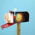 thumbnail image 2 of Picia Tennis Ball On Fire And Water Magnetic Mailbox Cover Standard Size-25.5x21 in, 2 of 9