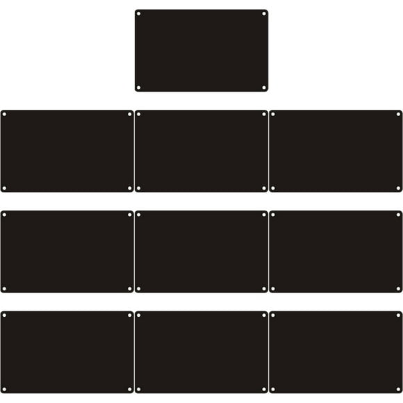 Letreros de la puerta multifunción de 10 piezas de la puerta del departamento letreros en blanco de la impresión de letreros en blanco