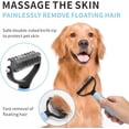 thumbnail image 2 of Pet pro grooming tool for cats dogs,2-Sided Dematting & Deshedding Comb for Dogs & Cats,Versatile Undercoat Detangler Brush for Shedding,Matted Hair & Fur Remover Tool, 2 of 10