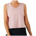 thumbnail image 2 of QUNYINEY Muscle Tank Top Women Crewneck Sleeveless Solid Athletic Shirts Workout Loose Yoga Tank Tops, 2 of 5