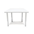 thumbnail image 1 of OFM TRAP-SL-WHT Adapt Series Trapezoid Student Table - 18-26 in. Height Adjustable Desk, White, 1 of 3