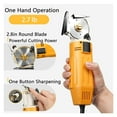 thumbnail image 4 of Electric Rotary Fabric Cutter, Mini Cloth Cut, Handheld, 2 "Round Knife Machine, Portable Fabric Cutter, Scissors, 70mm ,Easy to Use, 4 of 7
